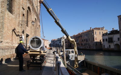 Transporting works of art for the “Genesis” exhibition