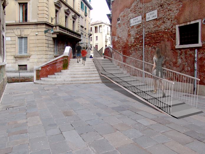 Trasporto rampa per disabili a Venezia