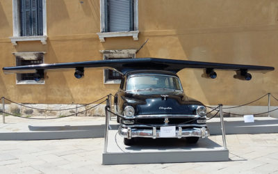 Transporting a Cadillac in Venice