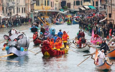 CARNIVAL of Venice 2019: transport of materials and setting up