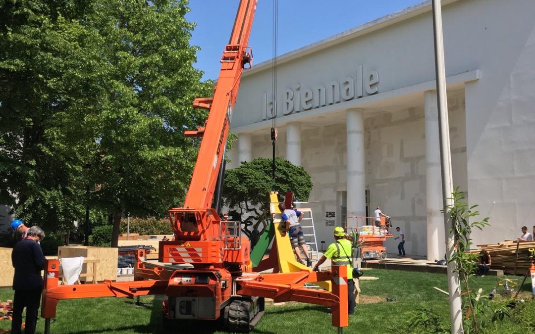 Trasporto materiali e allestimenti per la Biennale Architettura di Venezia 2018